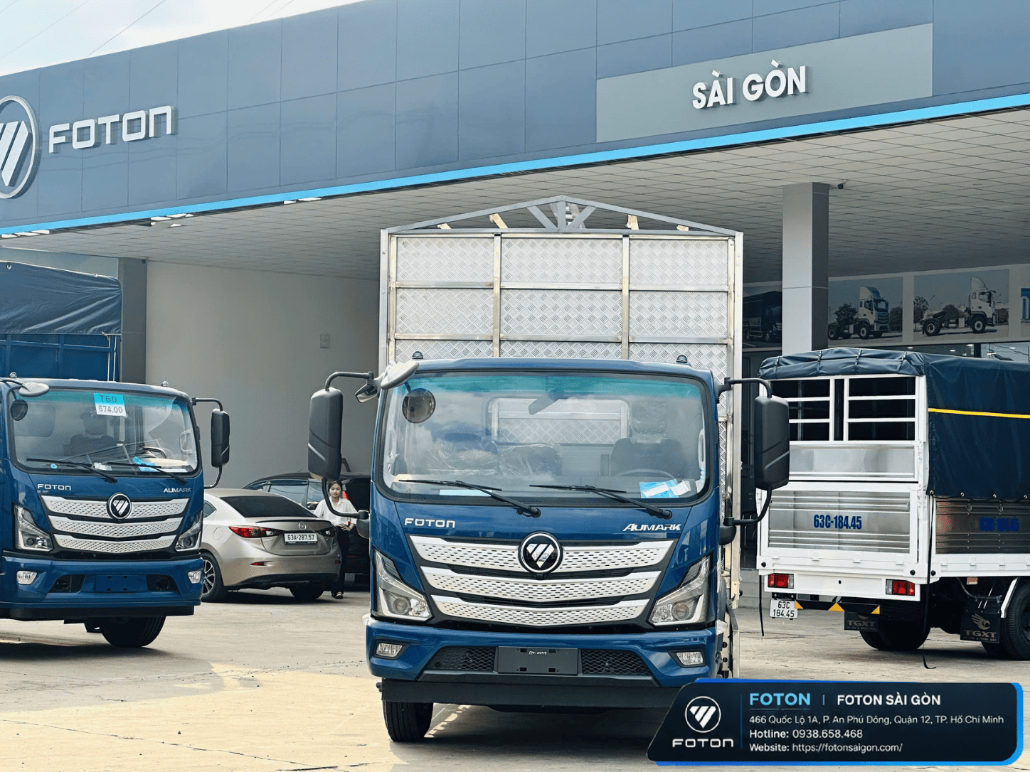 Xe Tải Foton Tải 7.650KG Thùng Mui Bạt Nhôm